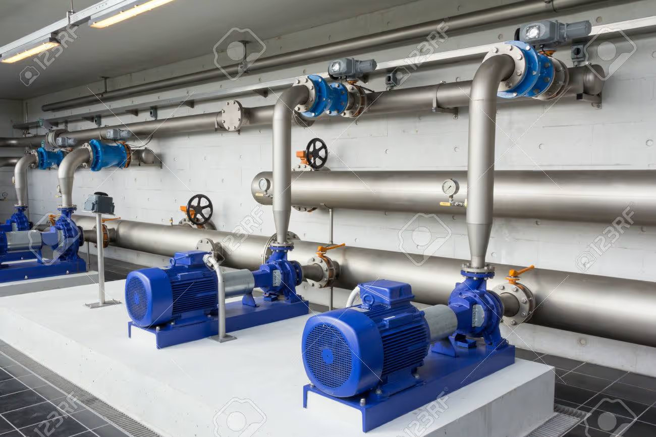 39343341-modern-water-pumps-in-a-water-plant-in-denmark-station